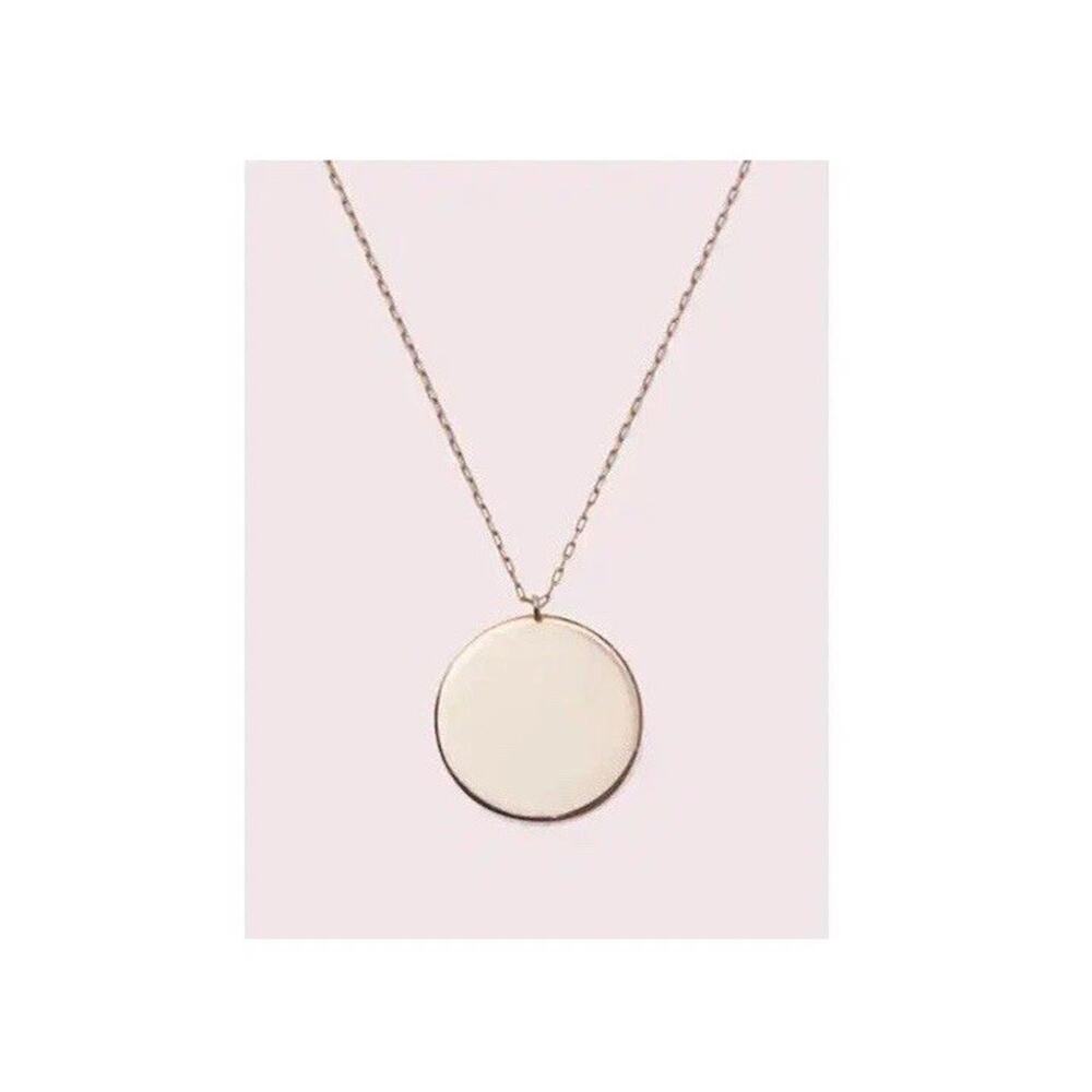 Kate Spade Demi Fine Rose Gold Plated Engravable ID Necklace $148